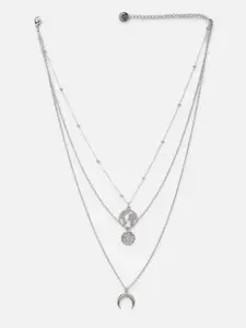 FOREVER 21 Silver-Toned Layered Necklace