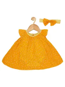 Creative Kids Girls Geometric Printed A-Line Dress