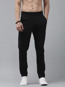 Roadster Men Black Solid Track Pants