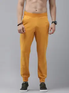 The Roadster Lifestyle Co. Men Mustard Yellow Solid Joggers