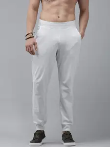 Roadster Men White Solid Joggers