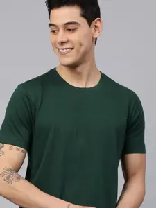 Huetrap Men Short Sleeve Round Neck T-shirt