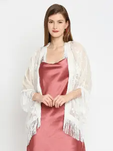 Cloth Haus India Women Printed Embellished Shrug