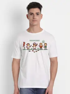 THREADCURRY Men Printed Cotton T-shirt