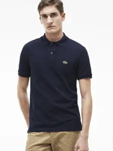 Lacoste Navy Blue Slim Fit Petit Pique Polo