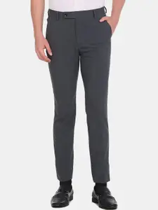 Arrow Men Solid Mid Rise Slim Fit Formal Trouser