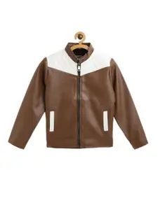 Leather Retail Boys Colourblocked Tailored Jacket