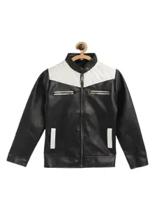 Leather Retail Boys  Colourblocked Lightweight Tailored Jacket