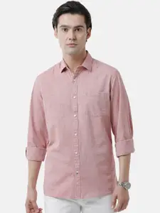 CAVALLO by Linen Club Men Red Casual Shirt