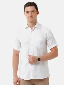 Linen Club Men Spread Collar Sustainable Casual Shirt