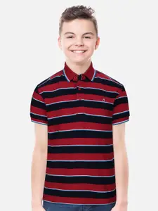 Gini and Jony Boys Striped Polo Collar T-shirt