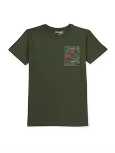 Gini and Jony Boys Regular Fit Cotton T-shirt