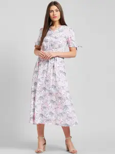 Be Indi Floral Printed Midi Dress