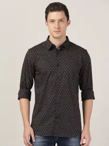 MERCHANT MARINE Men Spread Collar Classic Slim Fit Printed Casual Shirt