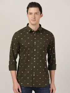 MERCHANT MARINE Men Classic Slim Fit Printed Casual Shirt