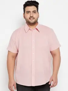 bigbanana Men Pink Goward Striped Casual Shirt