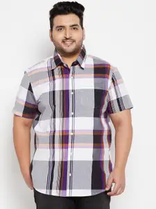 bigbanana Men Zukbe Plus Size Checked Cotton Casual Shirt