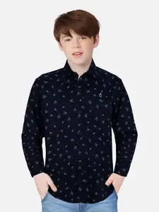 Gini and Jony Boys Floral Printed Cotton Casual Shirt