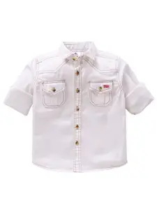TONYBOY Boys White Premium Casual Shirt