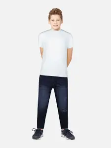 Gini and Jony Boys Navy Blue Low Distress Light Fade Jeans