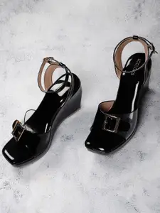 ICONICS Wedge Sandals with Buckles