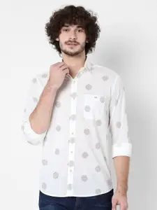 Mufti Men Classic Slim Fit Printed Casual Shirt