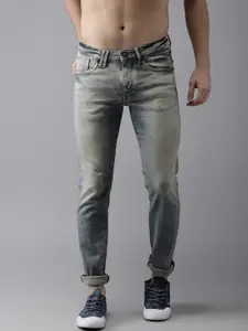 Flying Machine Men Blue Skinny Fit Mid-Rise Clean Look Stretchable Jeans