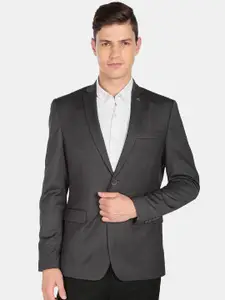 AD By Arvind Men Solid Single-Breasted Formal Blazers