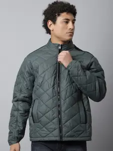 Rodamo Men Checked Windcheater Quilted Jacket