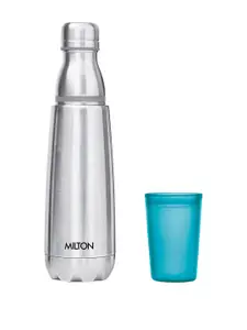 Milton Blue Vertex 750 Thermosteel 24 Hours Hot or Cold Bottle with Tumbler 700 ml