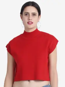 JoE Hazel Women Red Crop Pullover