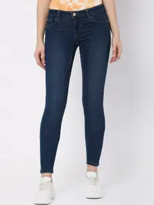 Vero Moda Women Blue Low-Rise Light Fade Stretchable Jeans