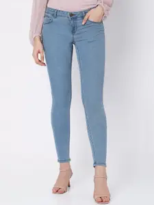 Vero Moda Women Blue Low-Rise Stretchable Jeans