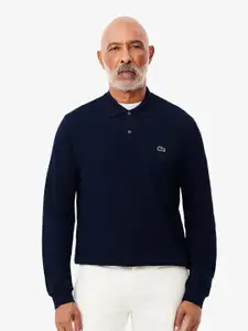Lacoste Navy Blue Long Sleeve L.12.12 Polo