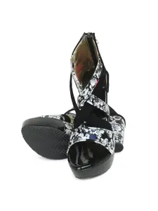 Glitzy Galz Printed Block Heels