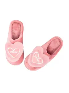Brauch Women Pink & White Casual Room Slippers