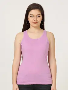 Fleximaa Women Solid Pure Cotton Tank Top