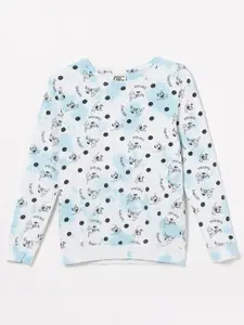 Fame Forever by Lifestyle Girls Cotton Dalmatian Printed Sweatshirt