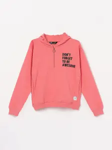Fame Forever by Lifestyle Girls Cotton Printed Hooded Sweatshirt