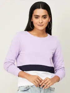 Fame Forever by Lifestyle Women Cotton Colourblocked Sweatshirt