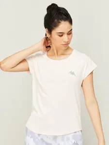 Kappa Women Extended Sleeves Pure Cotton T-shirt