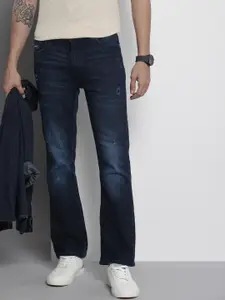 The Indian Garage Co Men Bootcut Light Fade Stretchable Jeans