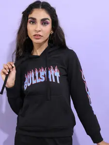 Tokyo Talkies Women Printed Hooded Sweatshirt