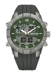 REACTION KENNETH COLE Men Textured Strap Analogue and Digital Sports Watch KRWGP9005802