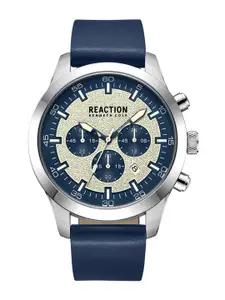 REACTION KENNETH COLE Men Leather Strap Analogue Watch KRWGC9005401