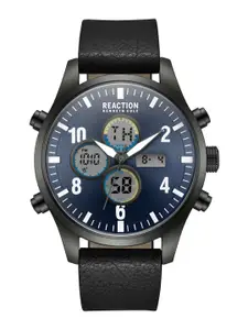 REACTION KENNETH COLE Men Leather Strap Analogue and Digital Watch KRWGD2191805