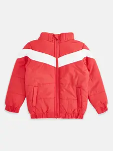 Pantaloons Junior Boys Striped Puffer Jacket