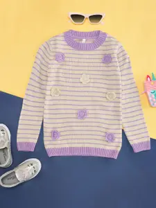 Pantaloons Junior Girls Embroidered Pullover