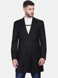 Blackberrys Men Solid Slim Fit Single Breasted Longline Blazer