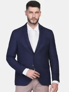 Blackberrys Men Checked Slim-Fit Single Breasted Blazer